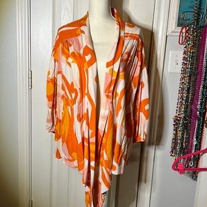 Orange and white kimono